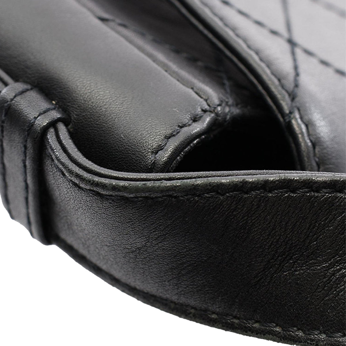 Chanel Quilted Lambskin Kelly So Black Flap