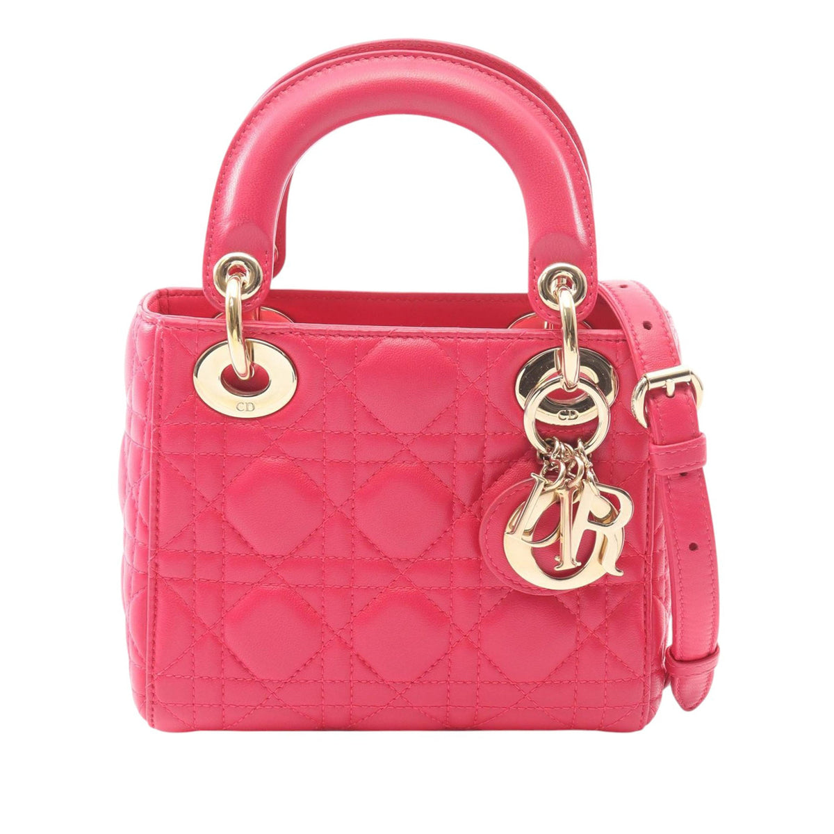 Dior Mini Lambskin Cannage Lady Dior