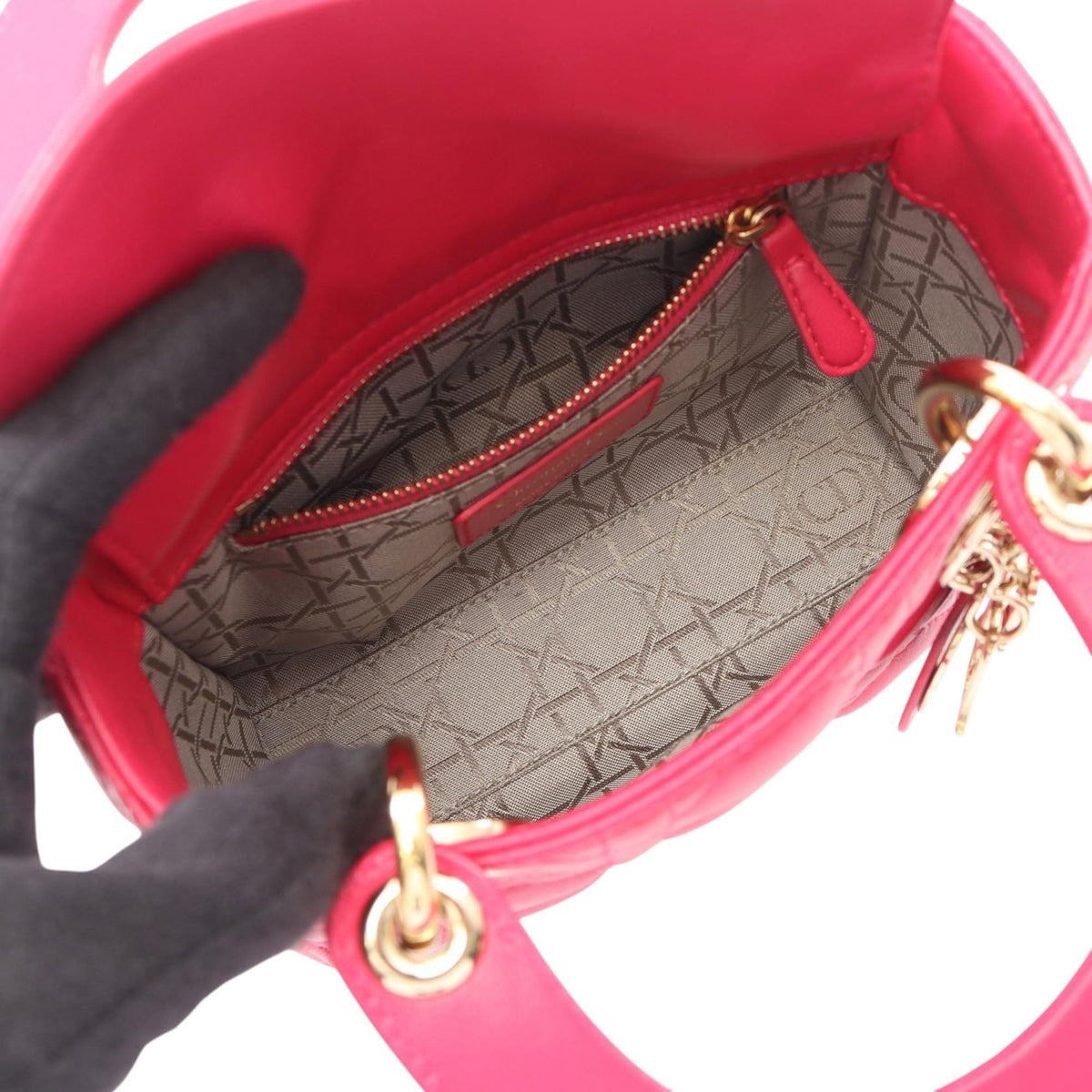 Dior Mini Lambskin Cannage Lady Dior
