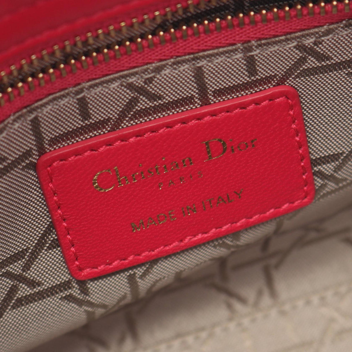 Dior Mini Lambskin Cannage Lady Dior