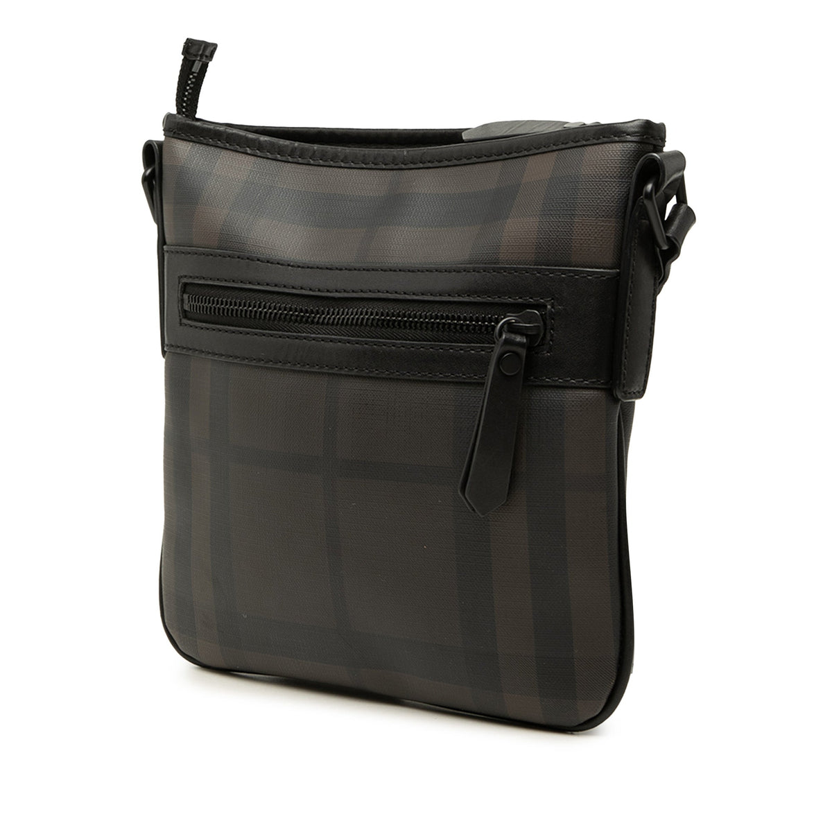Burberry Smoke Check Coated Canvas Beckley Crossbody
