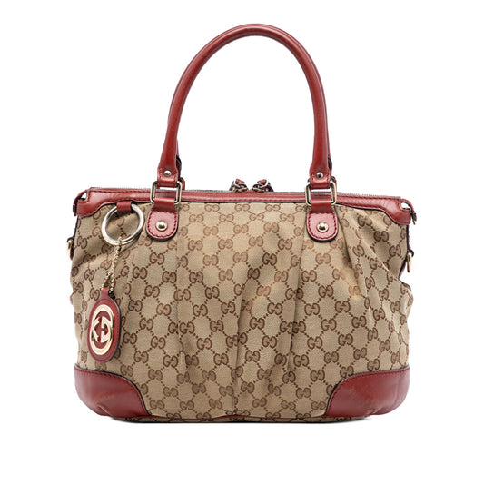 Gucci GG Canvas Sukey Satchel