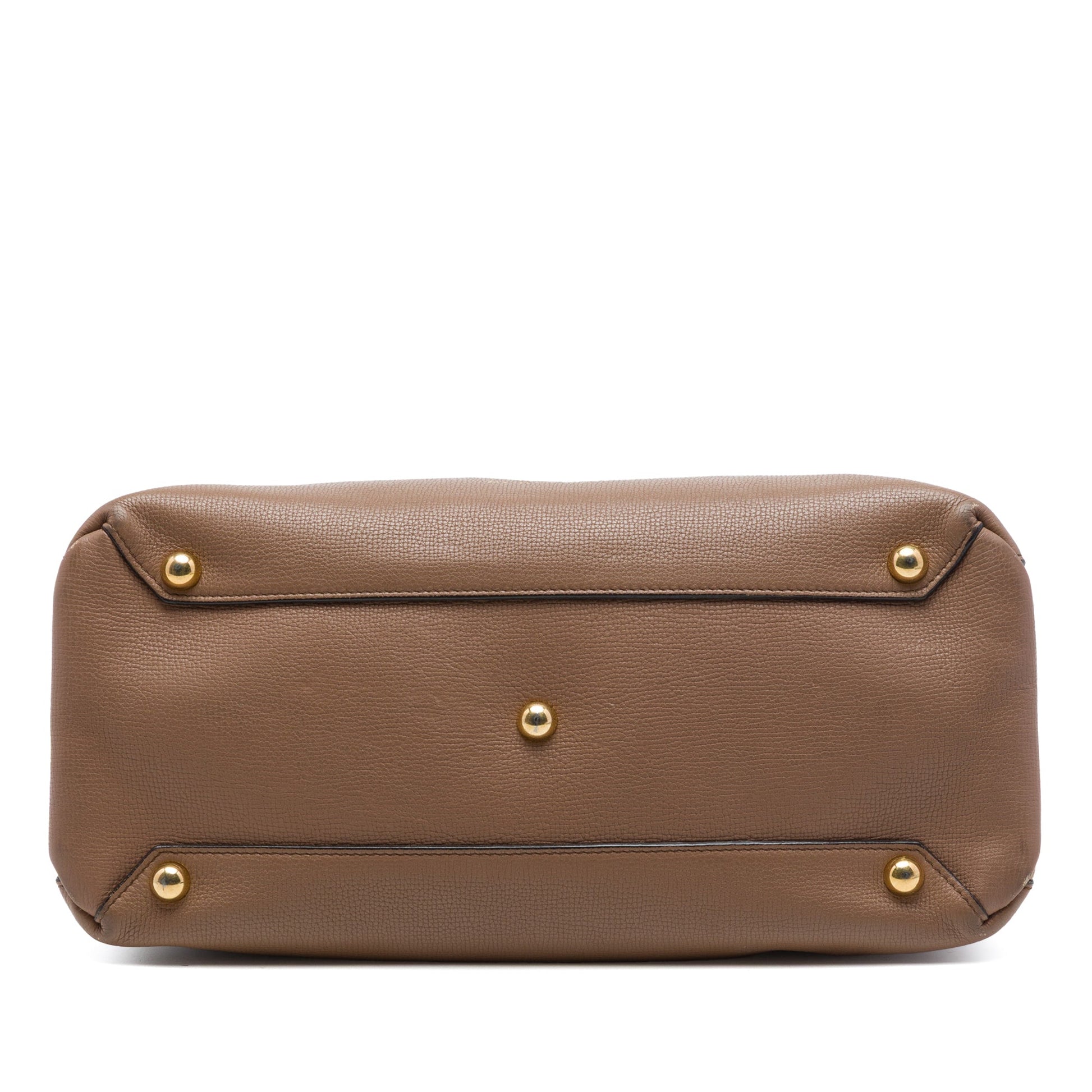 Burberry Medium Calfskin and House Check Banner Satchel