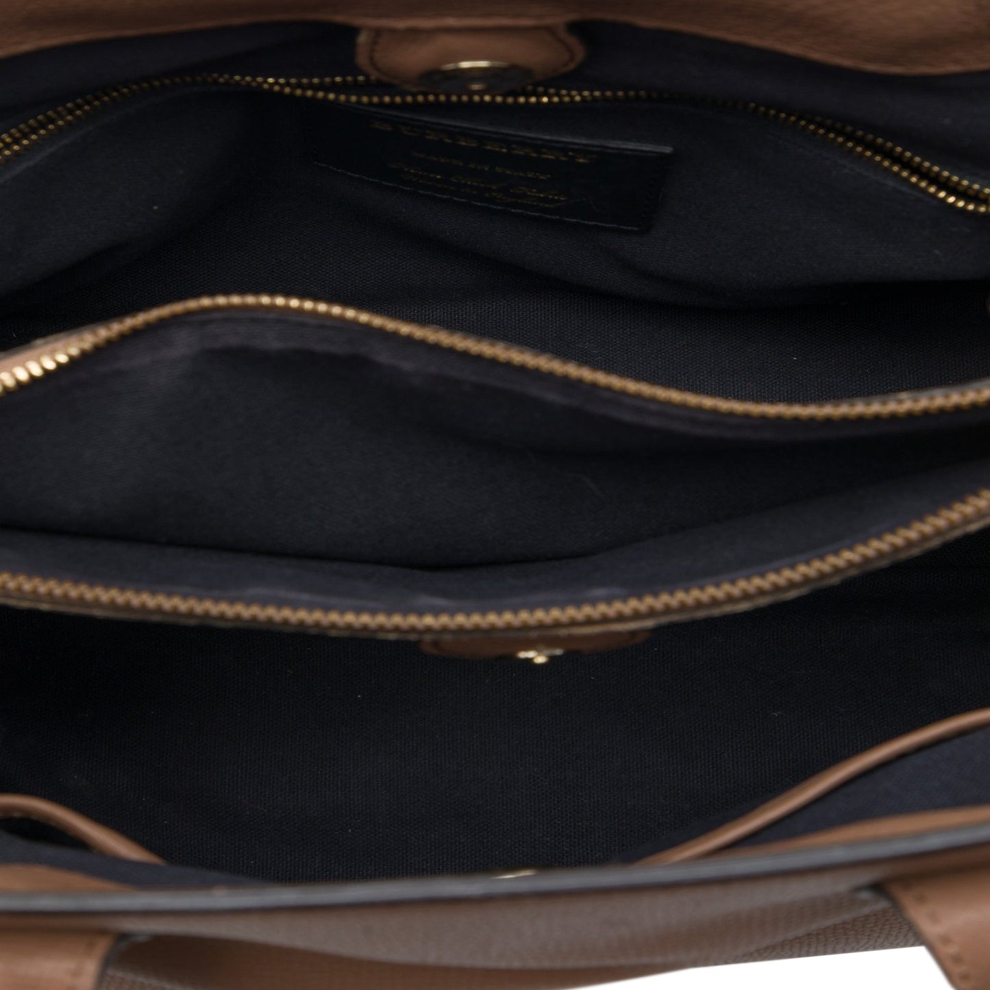 Burberry Medium Calfskin and House Check Banner Satchel