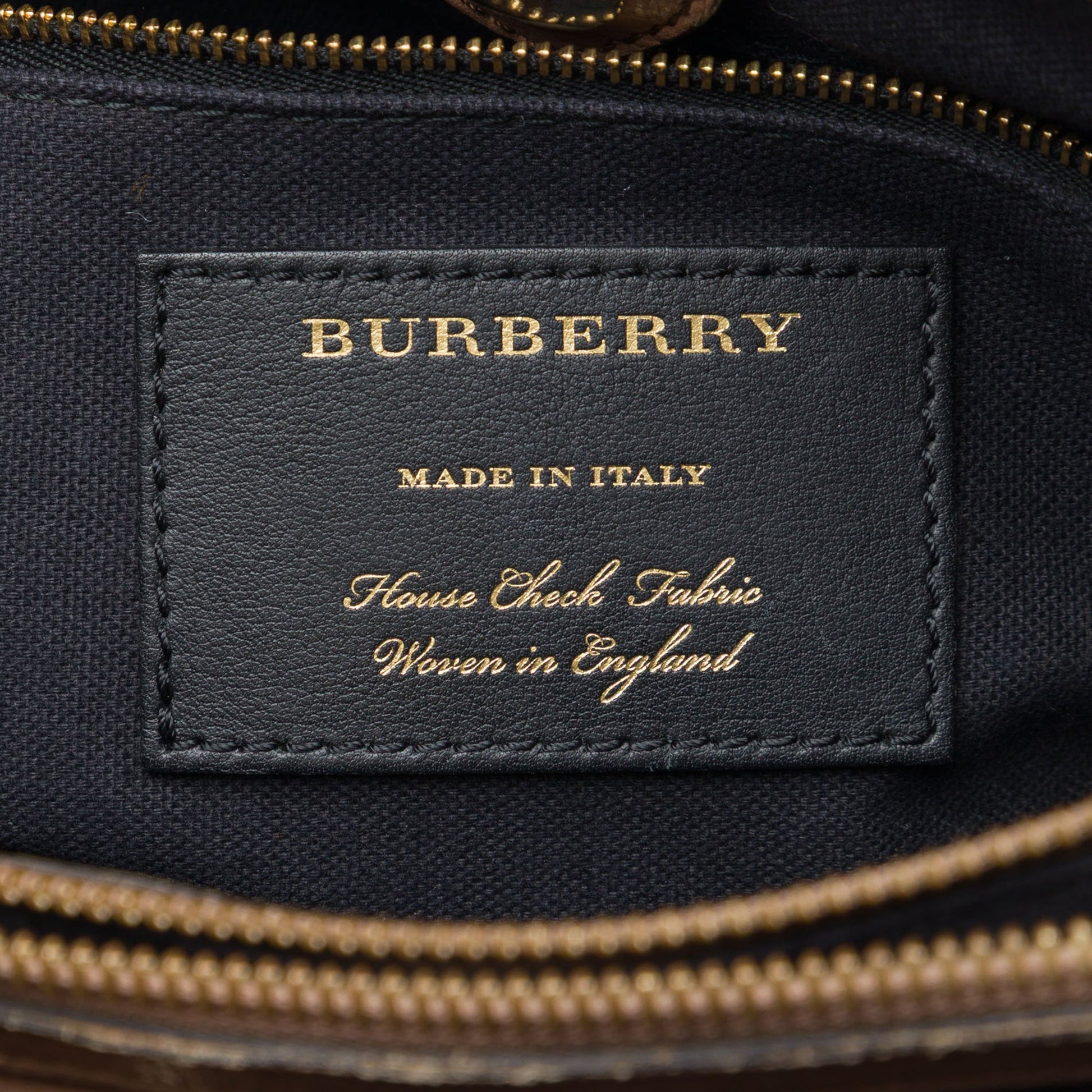 Burberry Medium Calfskin and House Check Banner Satchel
