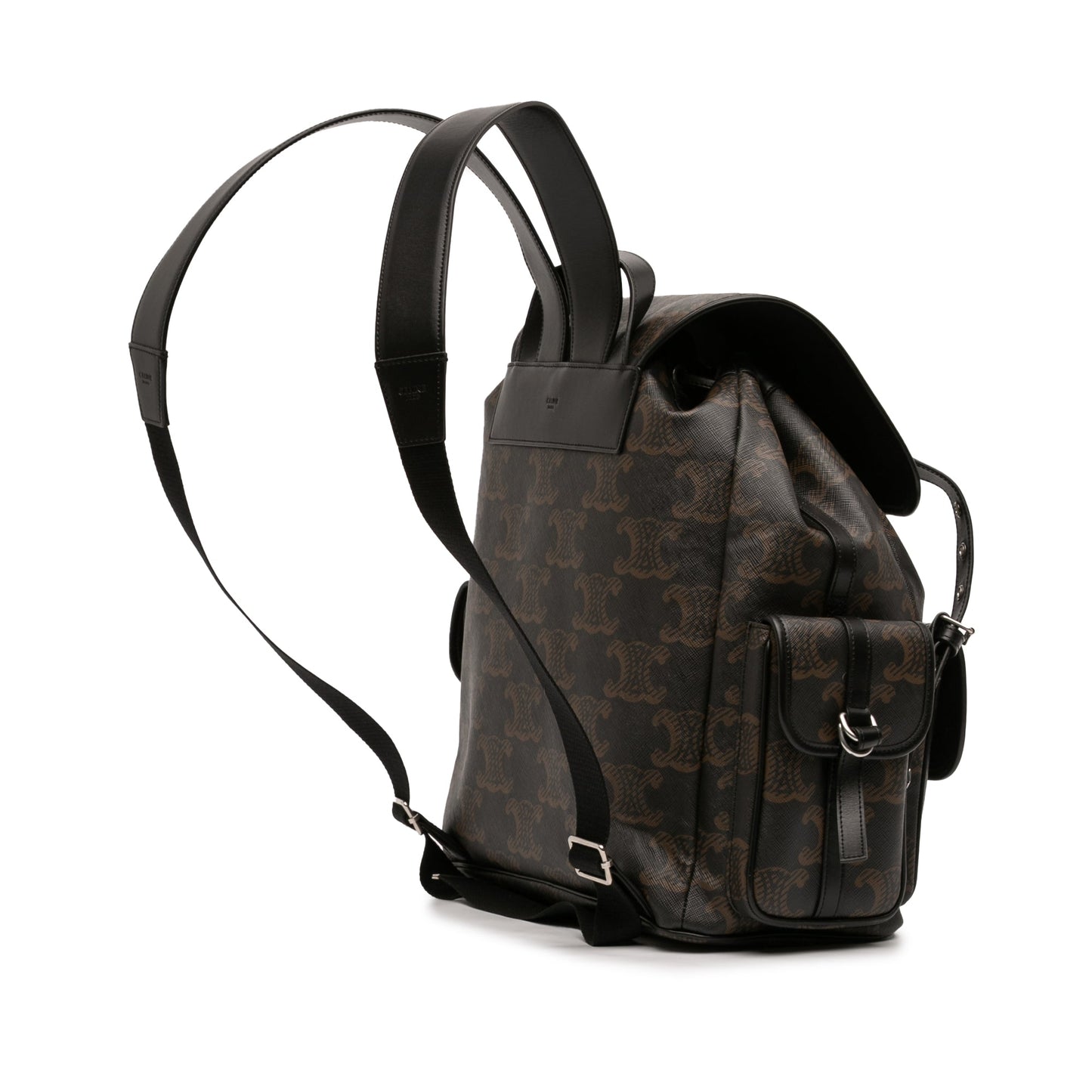 Celine Medium Triomphe Coated Canvas Backpack