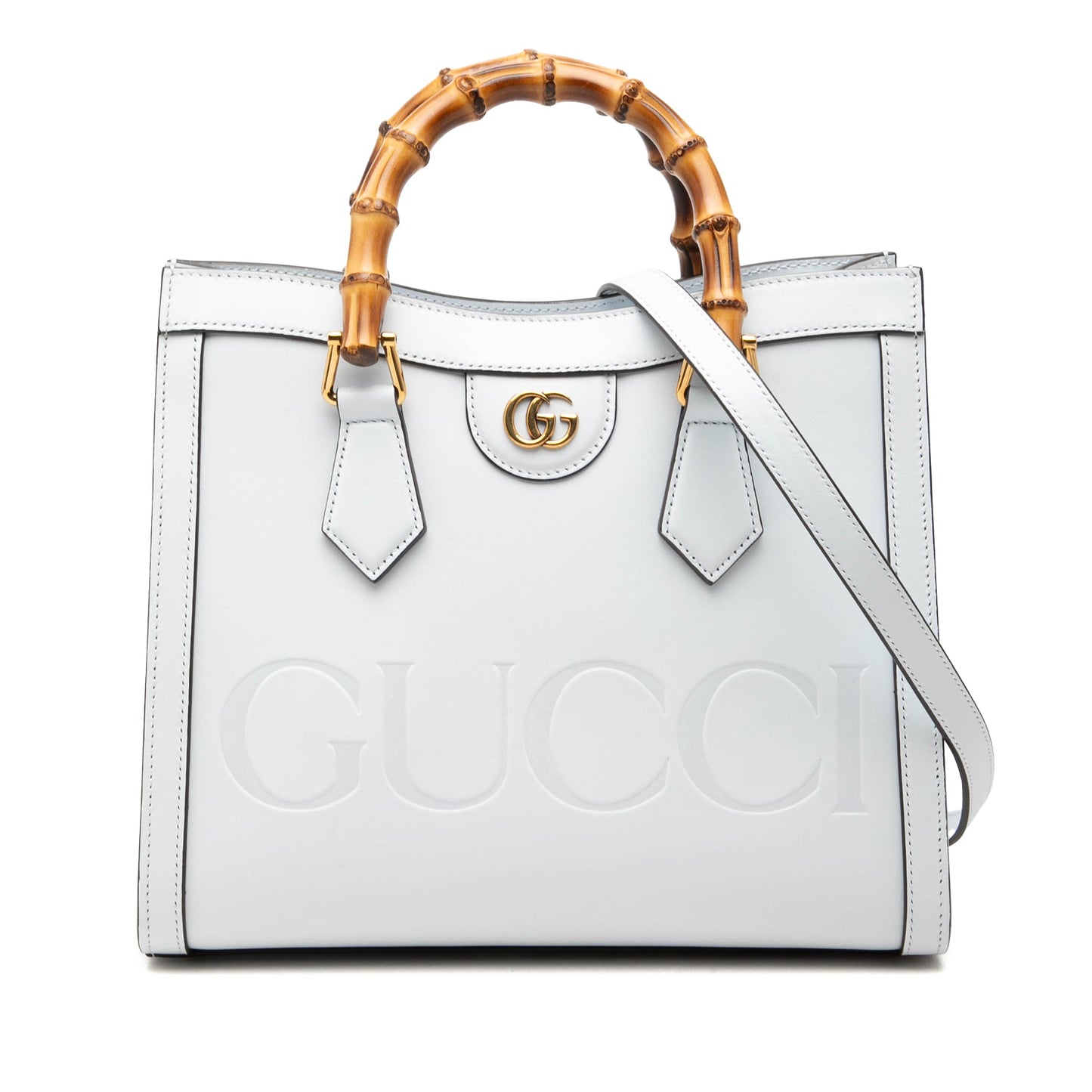Gucci Medium Calfskin Bamboo Diana Satchel
