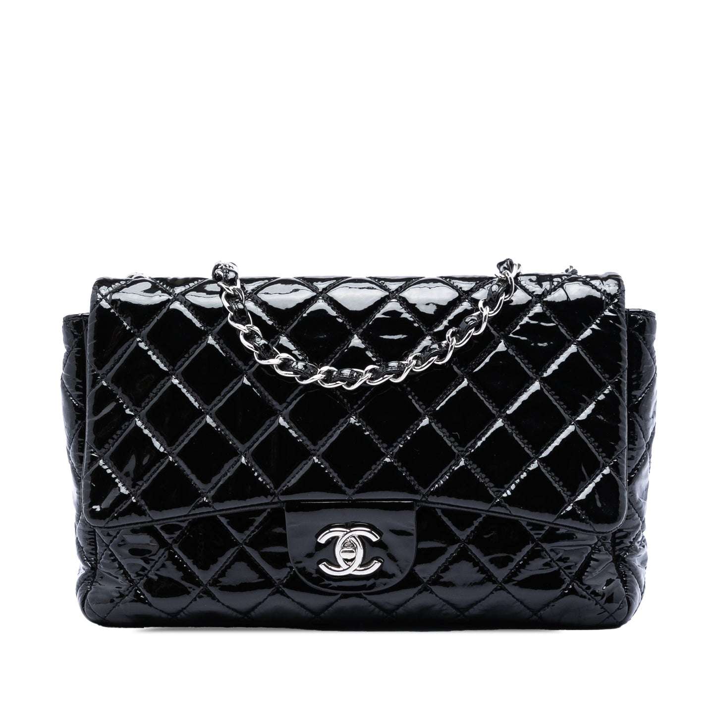 Chanel Jumbo Classic Patent Single Flap