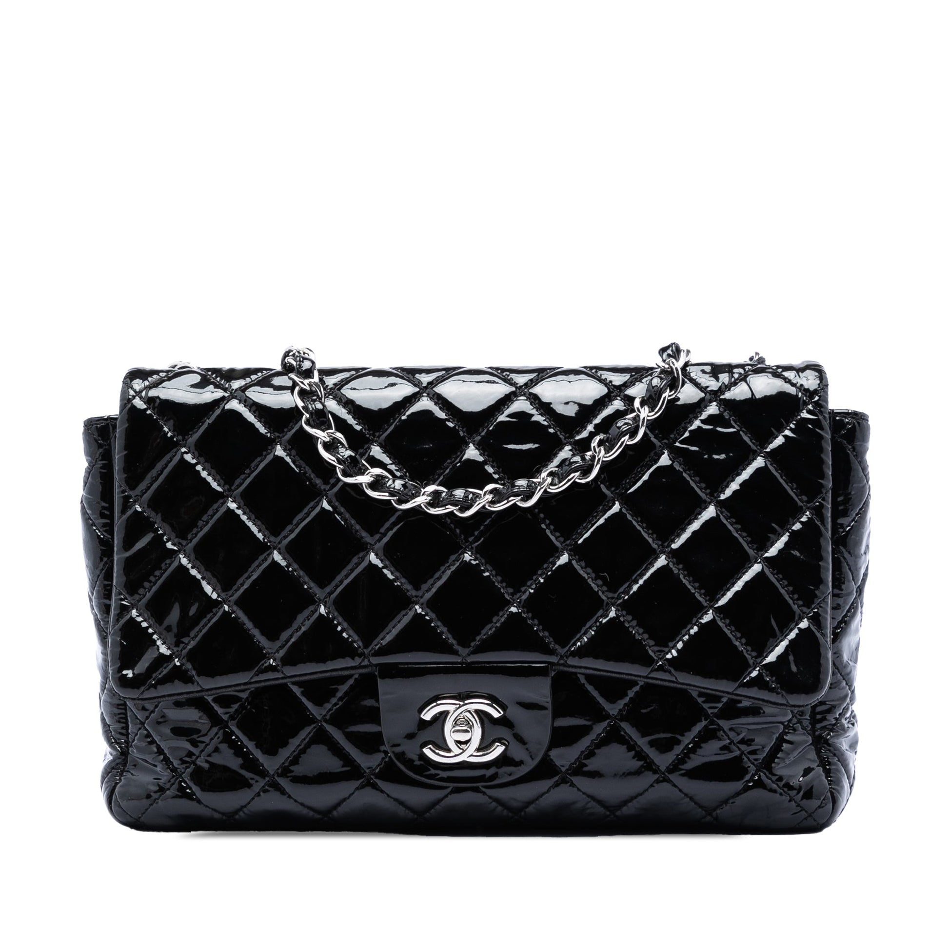 Chanel Jumbo Classic Patent Single Flap