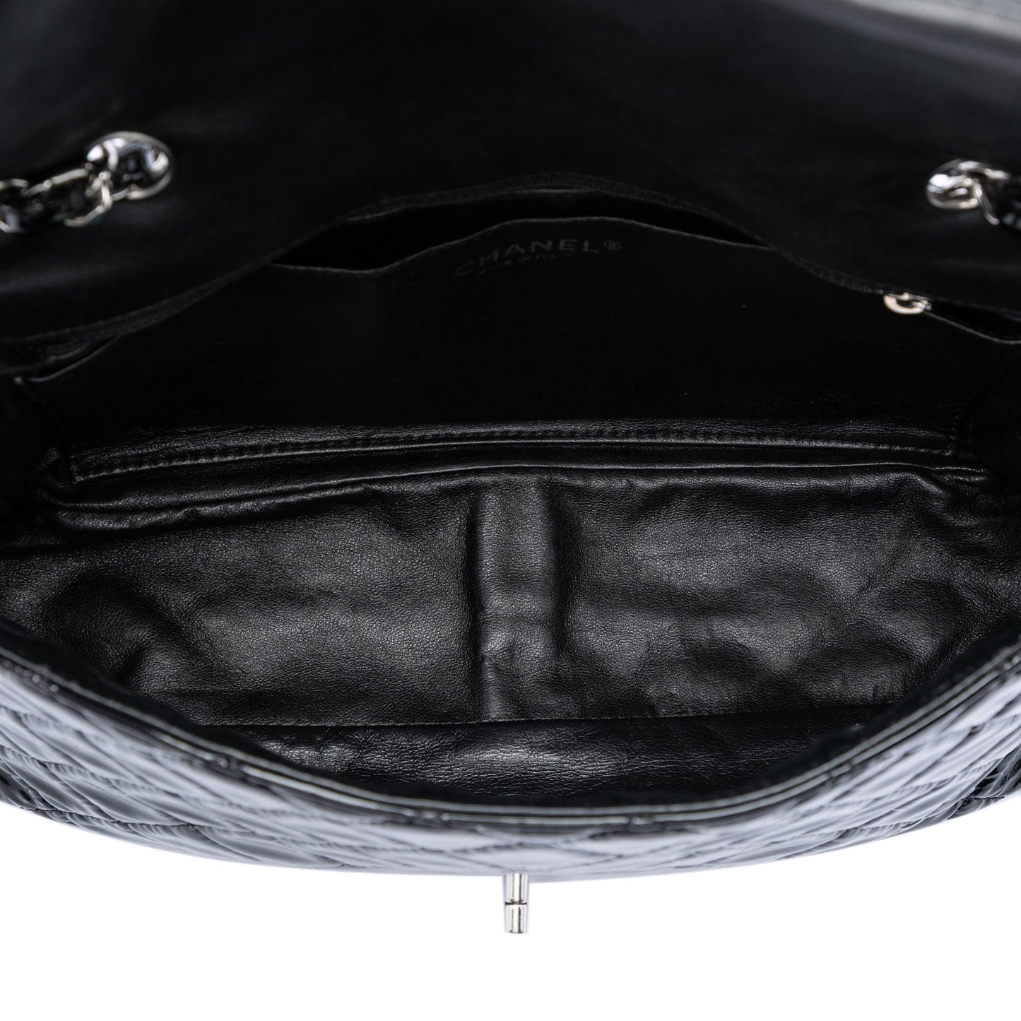 Chanel Jumbo Classic Patent Single Flap