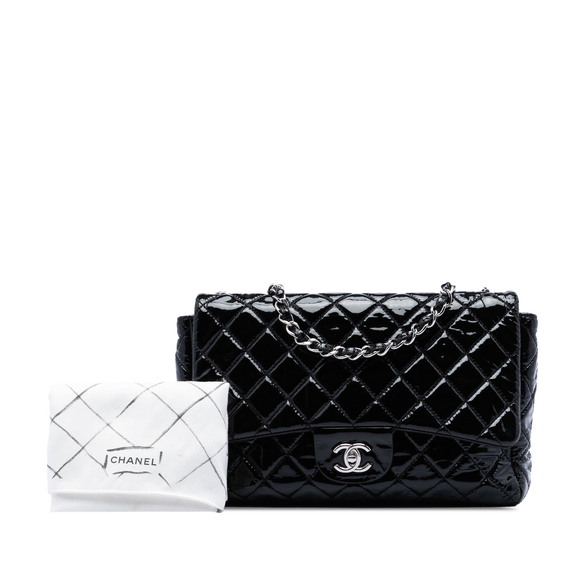 Chanel Jumbo Classic Patent Single Flap