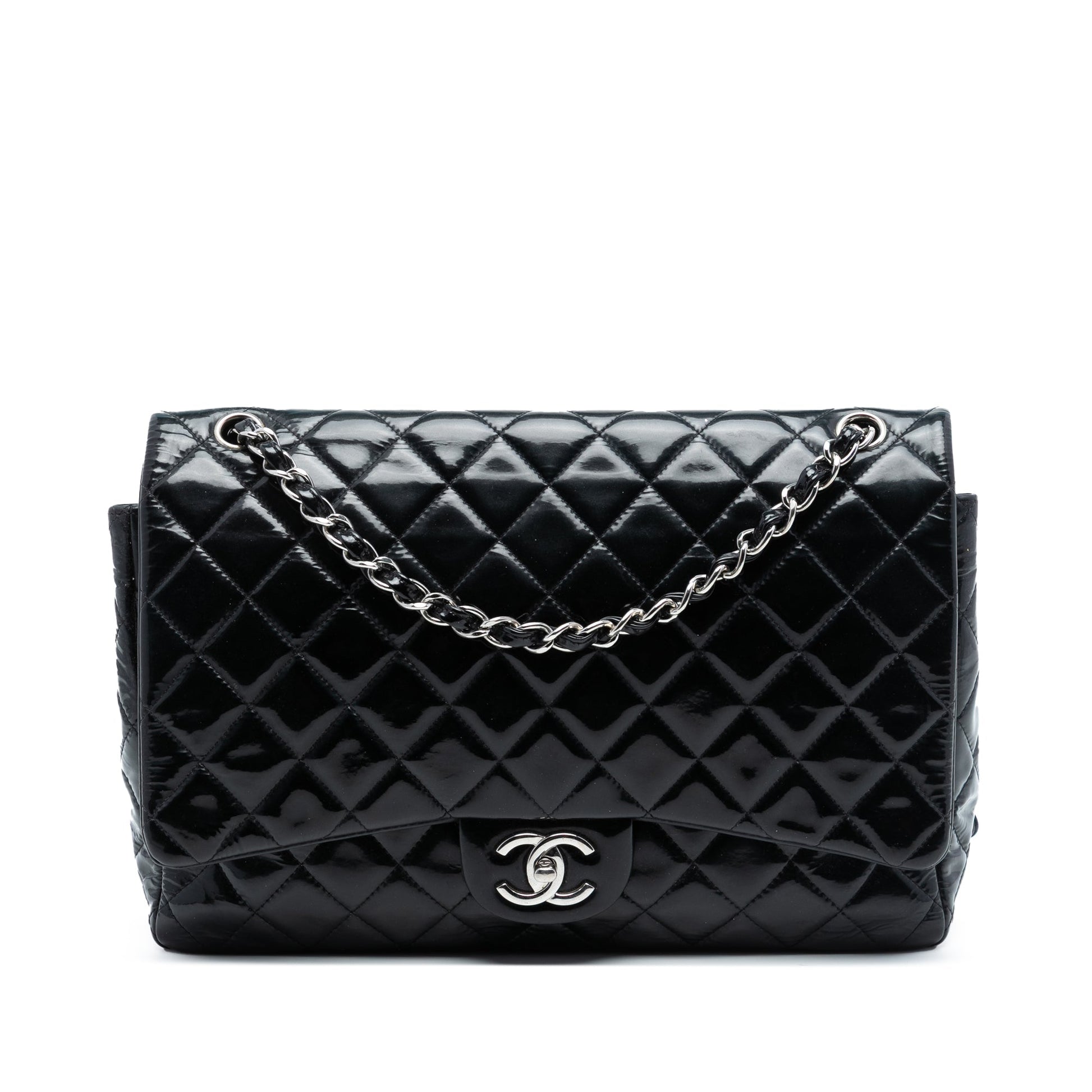 Chanel Jumbo Classic Patent Double Flap