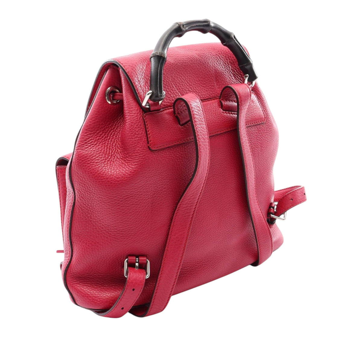 Gucci Large Calfskin Bamboo Tassel Drawstring Backpack