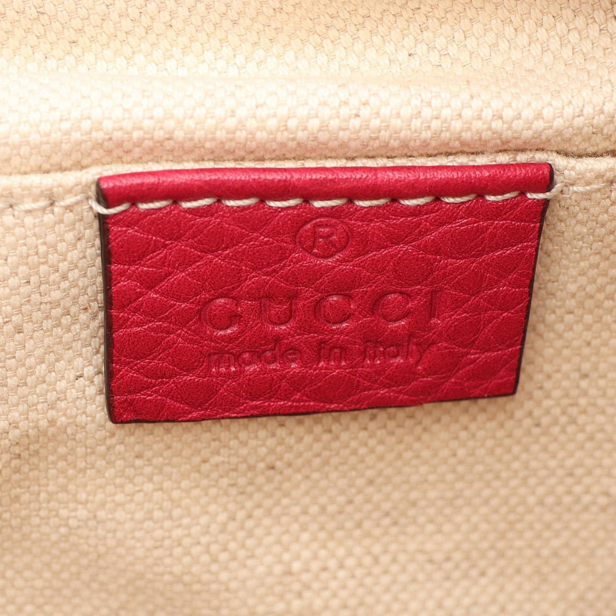 Gucci Large Calfskin Bamboo Tassel Drawstring Backpack