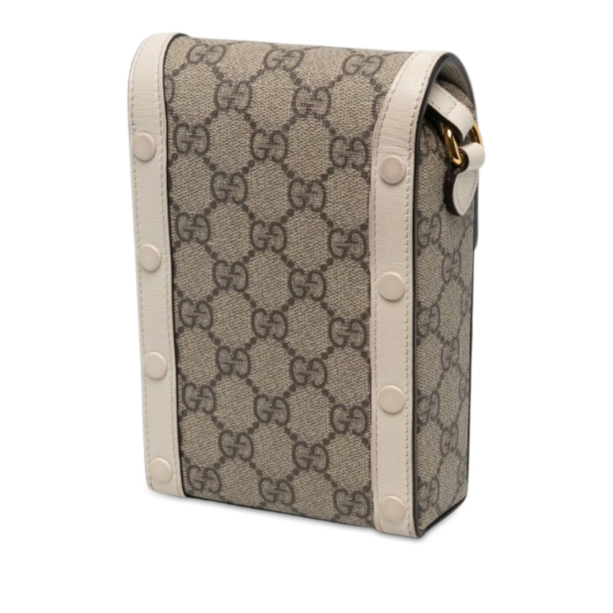 Gucci Mini GG Supreme Horsebit 1955 Crossbody — Beige