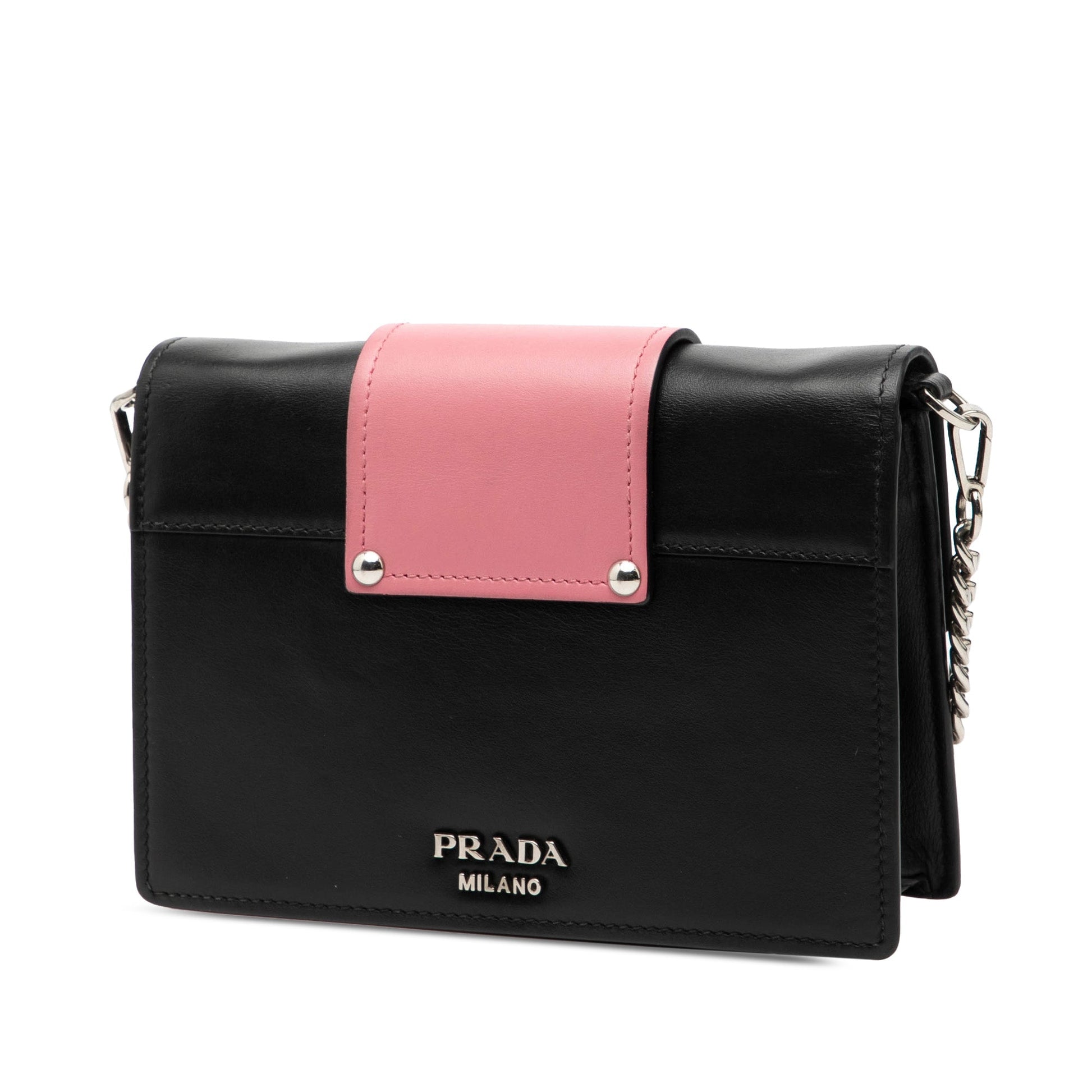 Prada City Calf Crystal Embellished Ribbon Bag