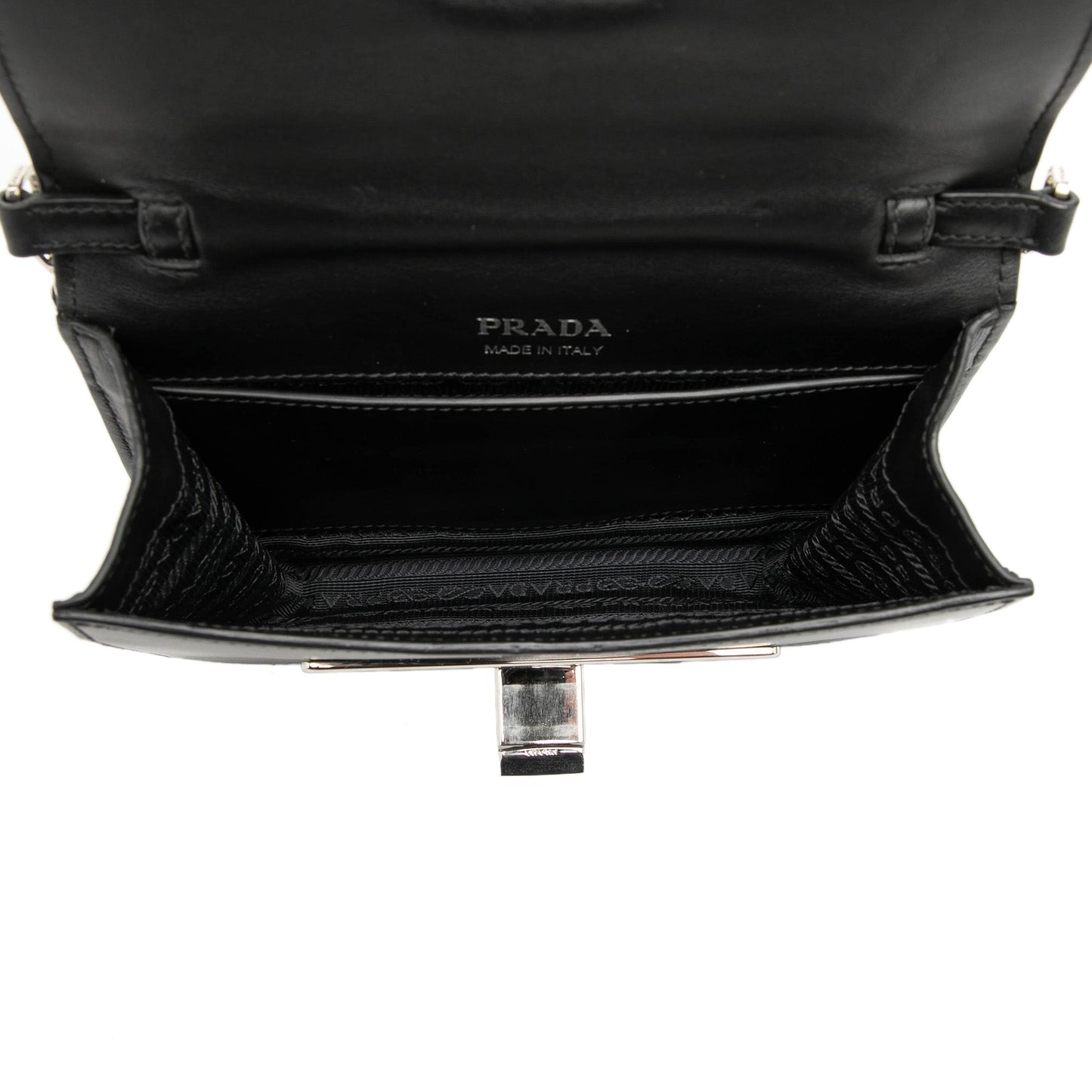 Prada City Calf Crystal Embellished Ribbon Bag