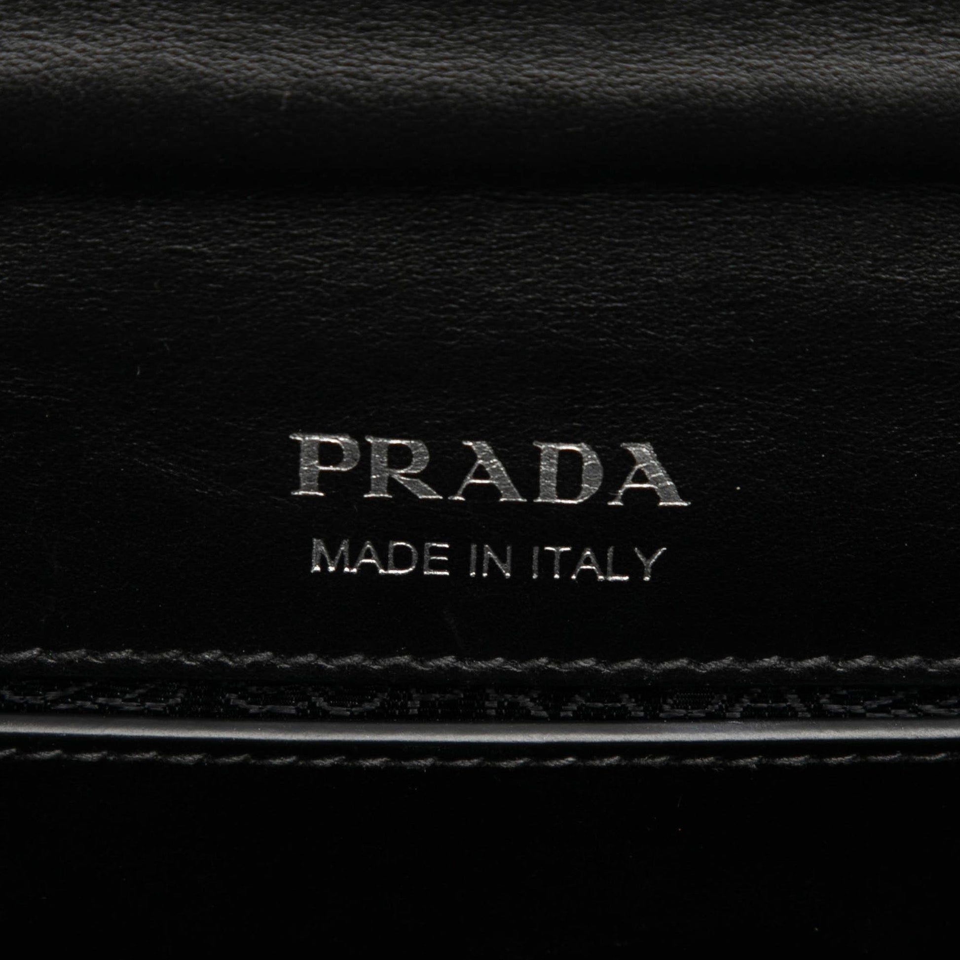 Prada City Calf Crystal Embellished Ribbon Bag