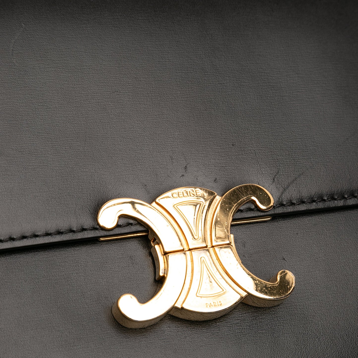 Celine Classique Shiny Calfskin Triomphe Crossbody