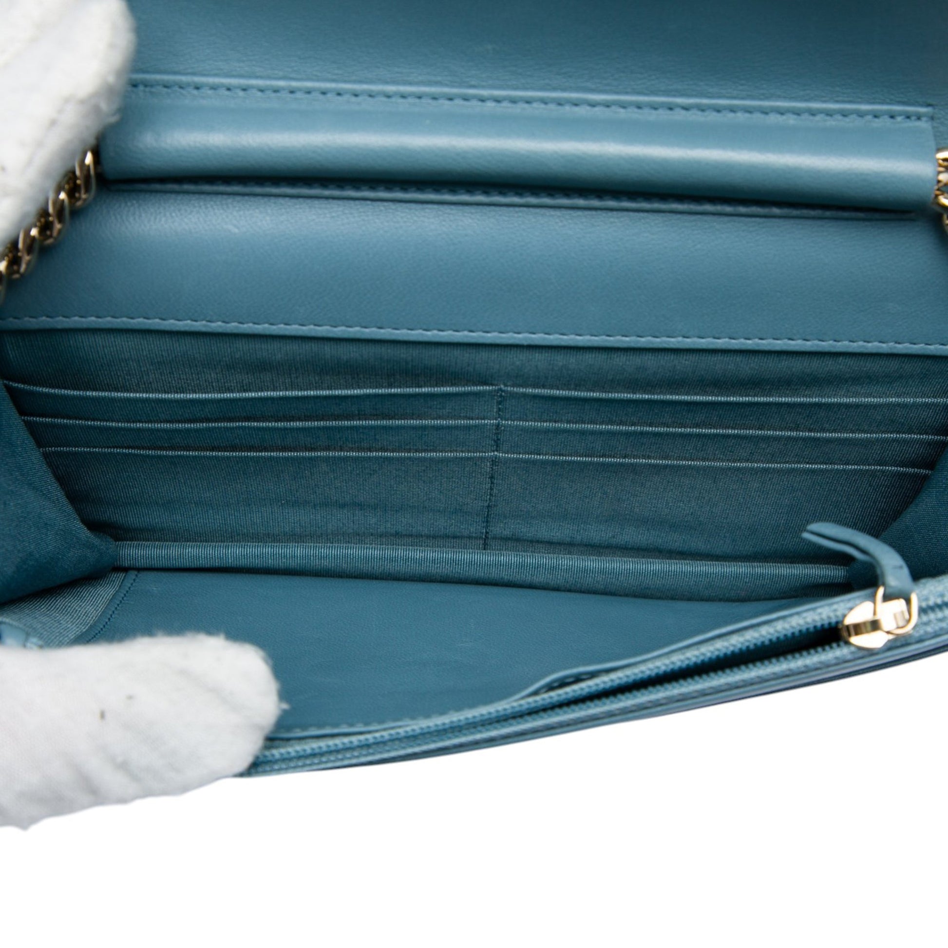 Chanel Quilted Lambskin Boy Wallet On Chain
