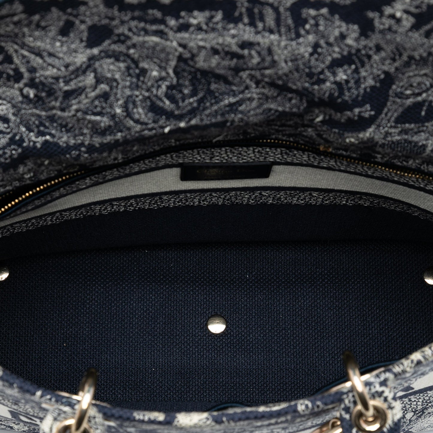 Dior Large Embroidered Canvas Toile de Jouy Lady D Lite