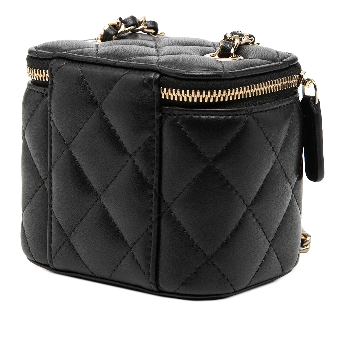 Chanel Mini Quilted Lambskin Vanity Case with Chain
