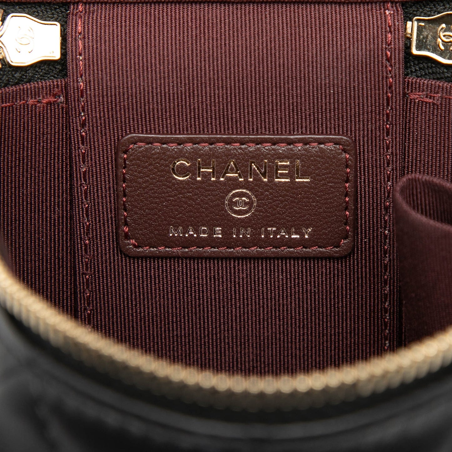 Chanel Mini Quilted Lambskin Vanity Case with Chain