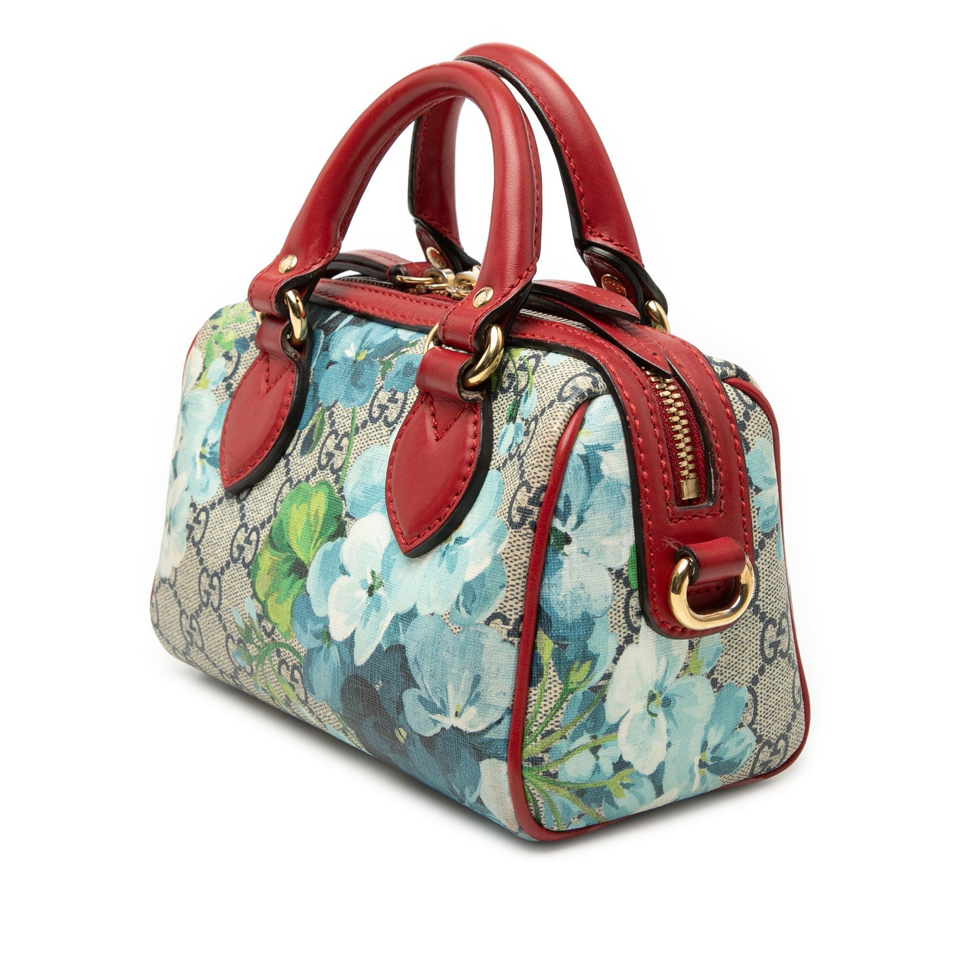 Mini GG Supreme Blooms Boston Bag