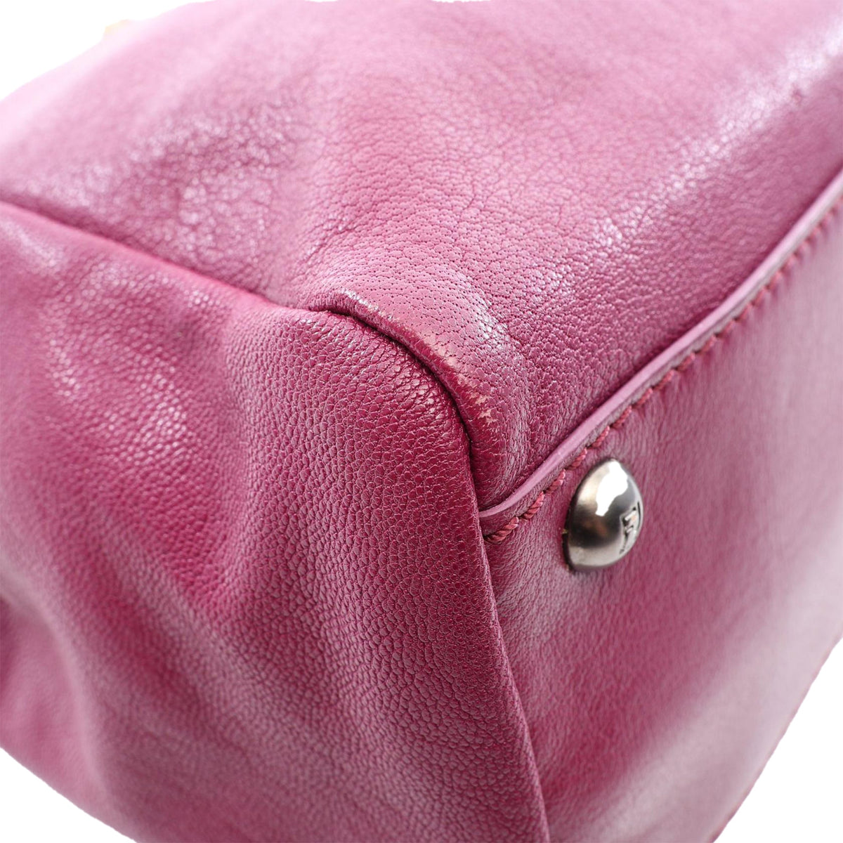 Fendi Medium Goatskin Peekaboo Satchel — Purple