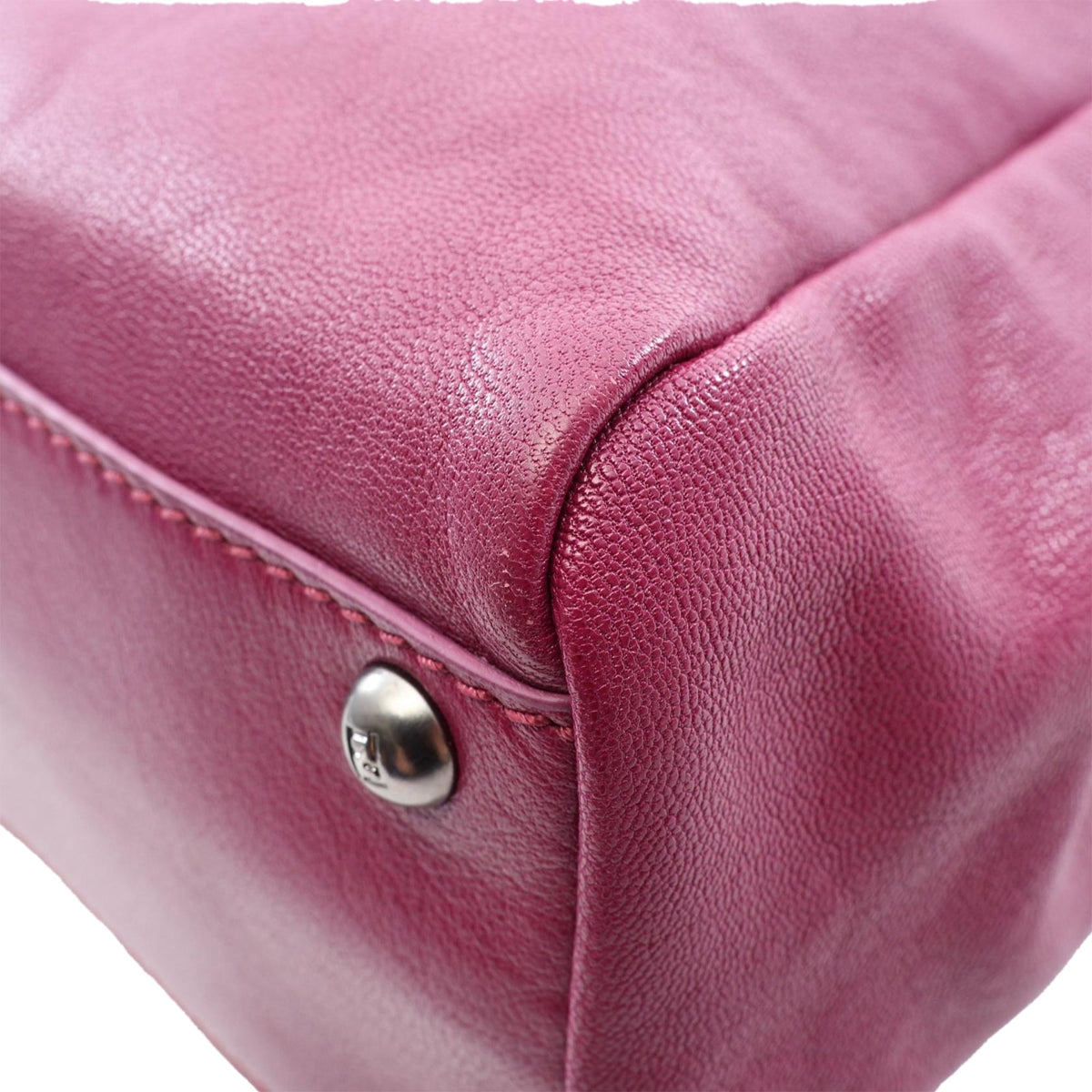 Fendi Medium Goatskin Peekaboo Satchel — Purple