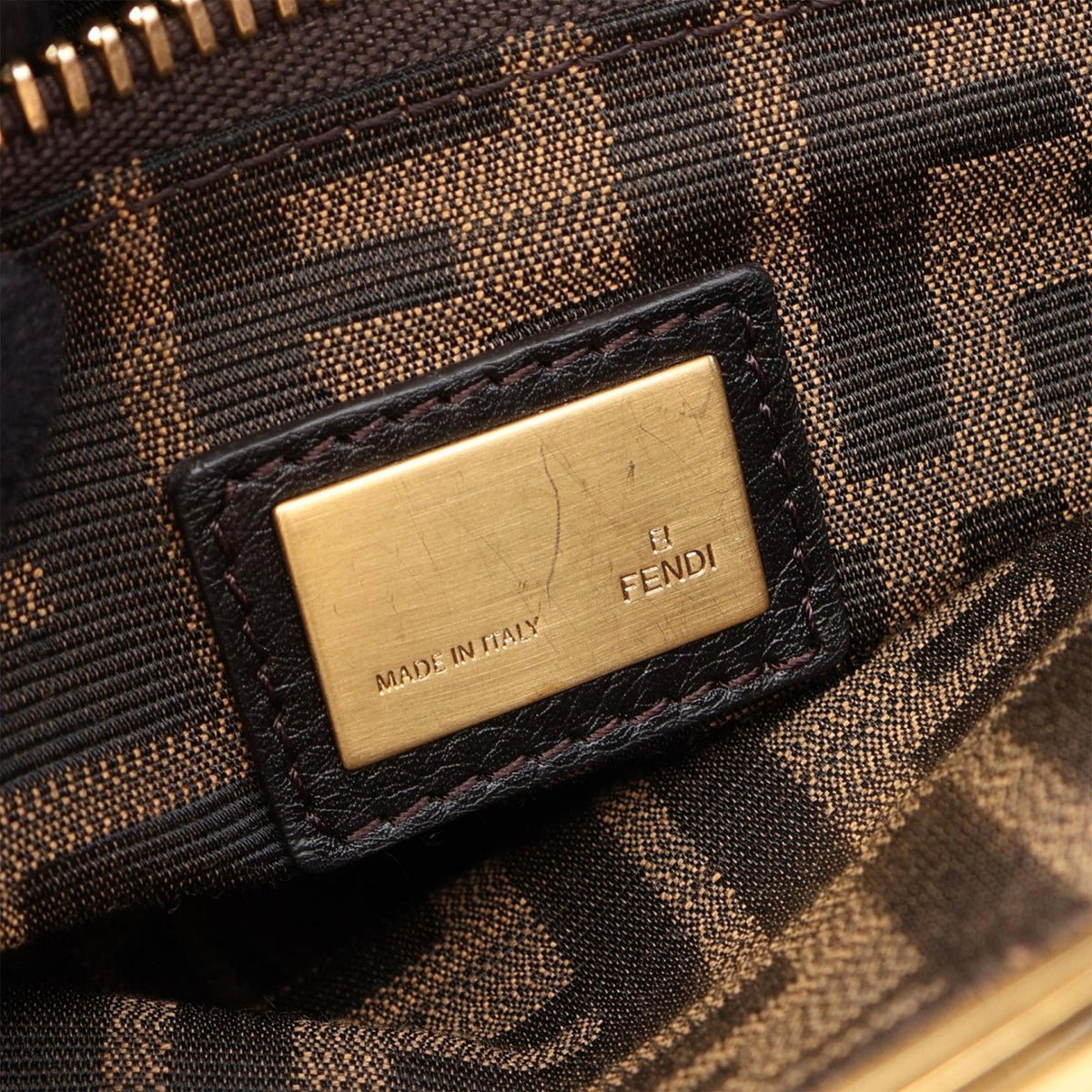 Fendi Medium Goatskin Peekaboo Satchel — Purple