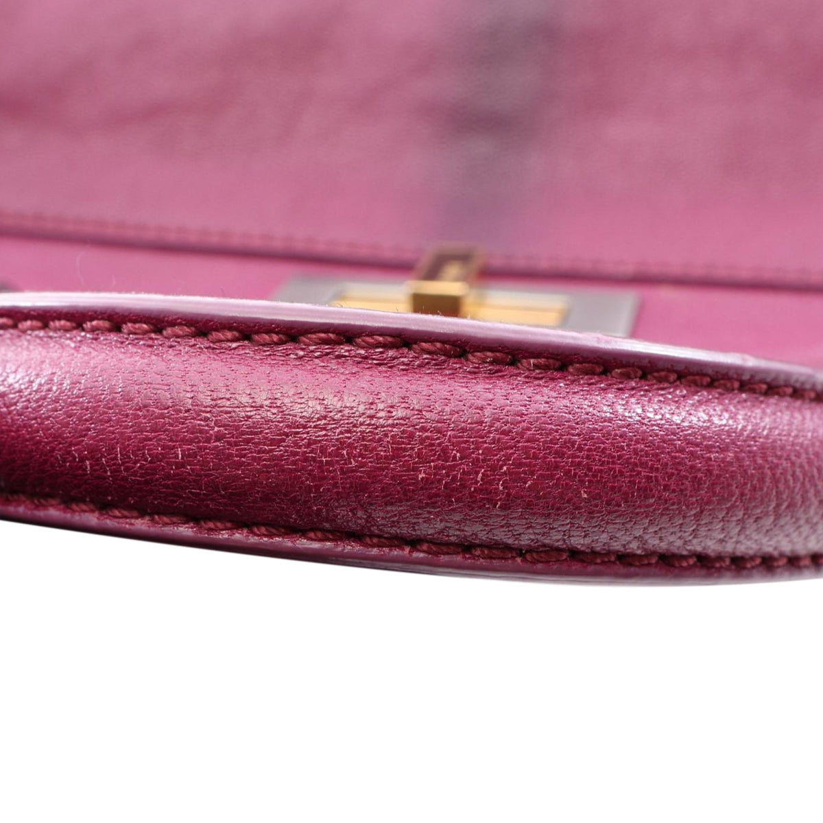 Fendi Medium Goatskin Peekaboo Satchel — Purple