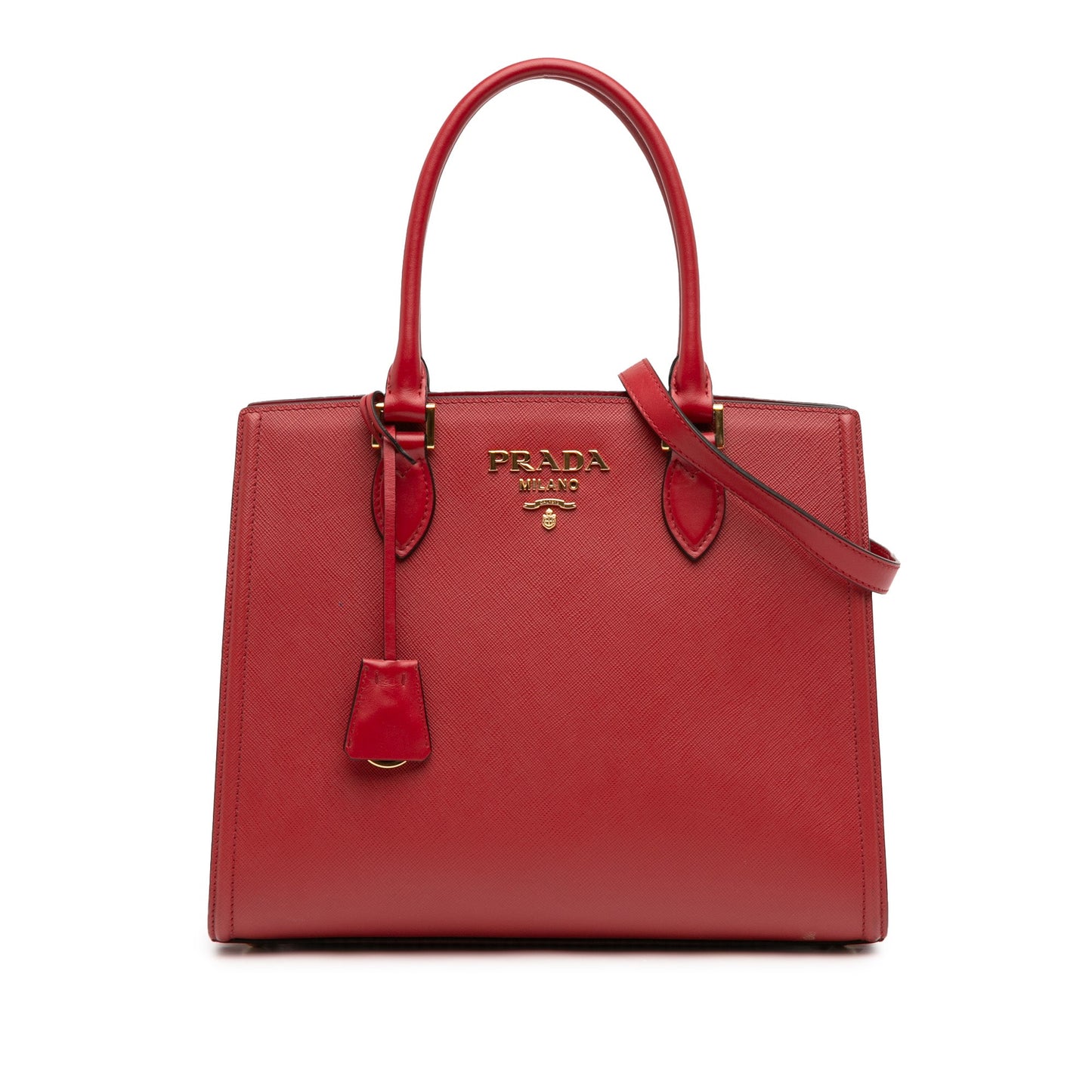 Soft Calf Trimmed Saffiano Lux Satchel