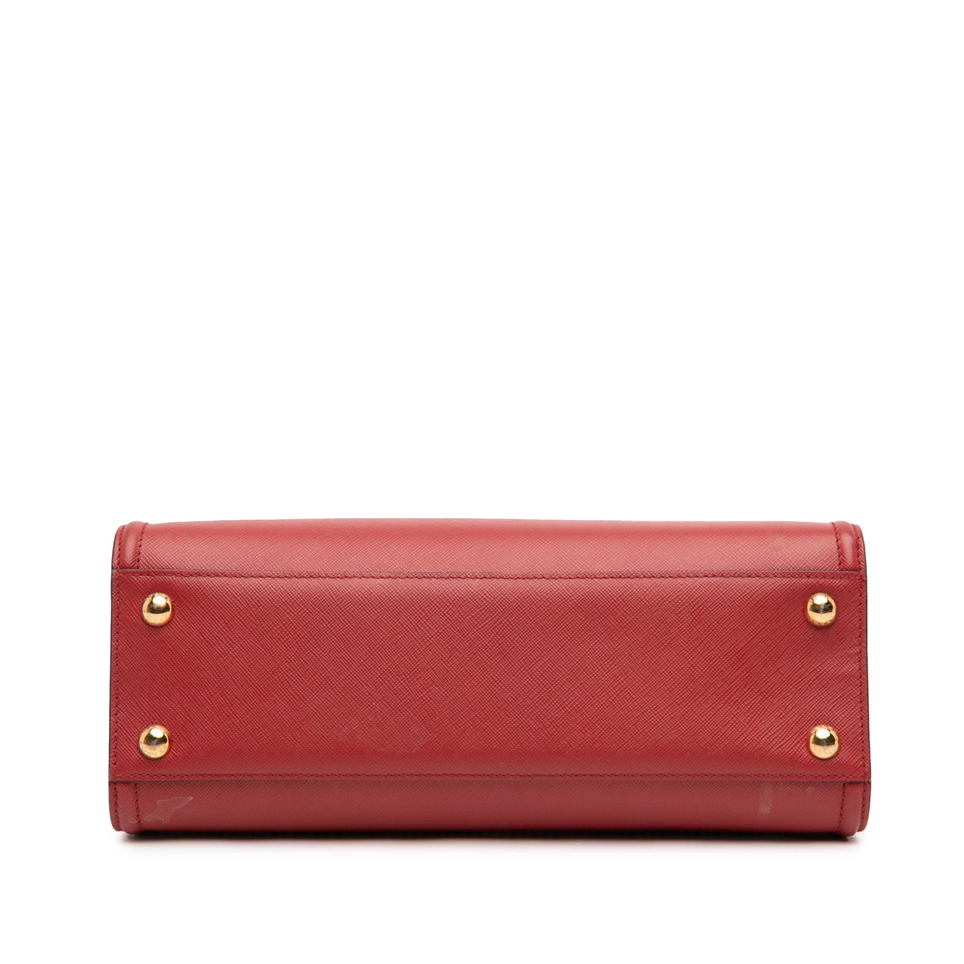 Soft Calf Trimmed Saffiano Lux Satchel