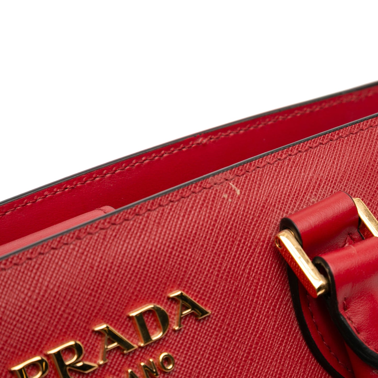 Soft Calf Trimmed Saffiano Lux Satchel
