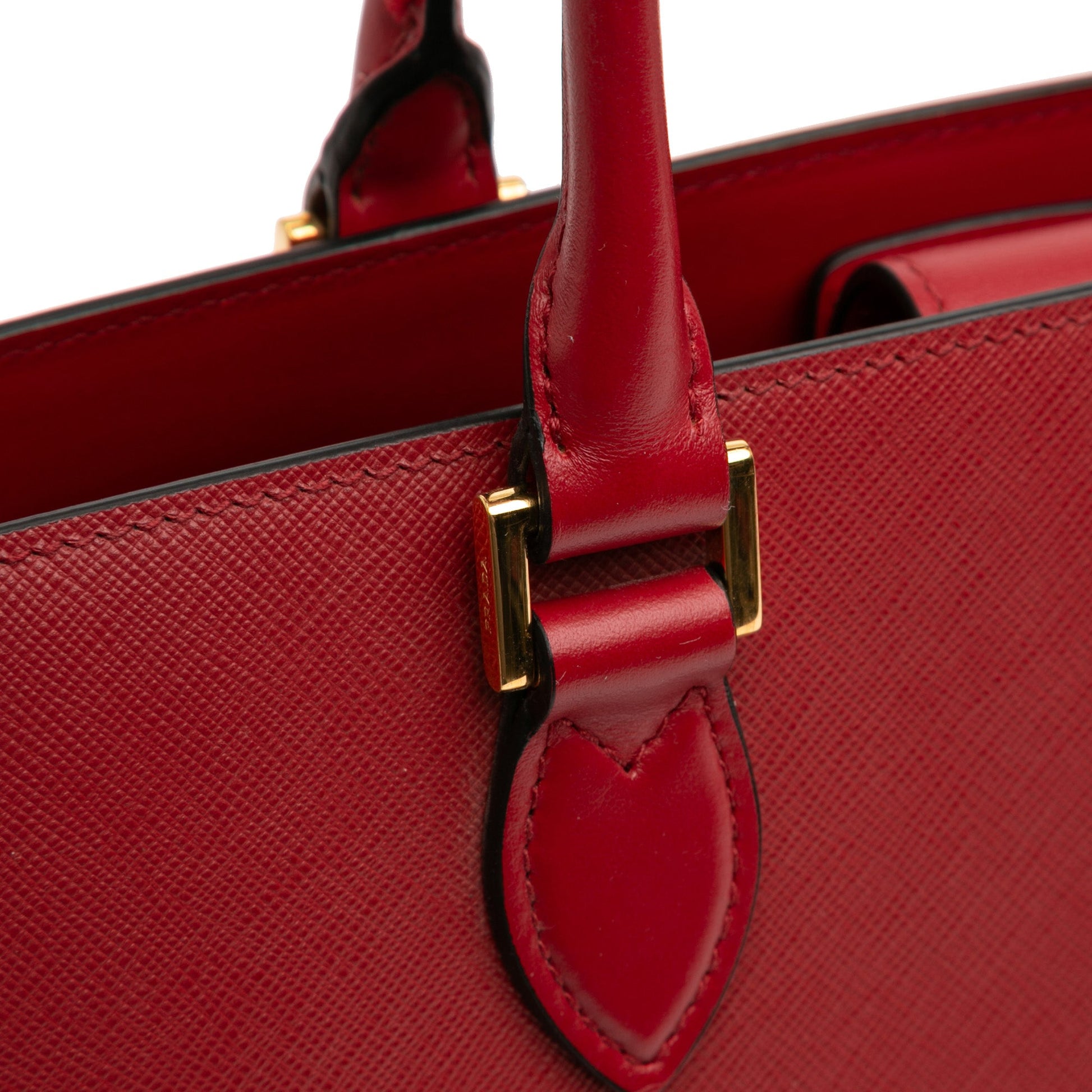 Soft Calf Trimmed Saffiano Lux Satchel