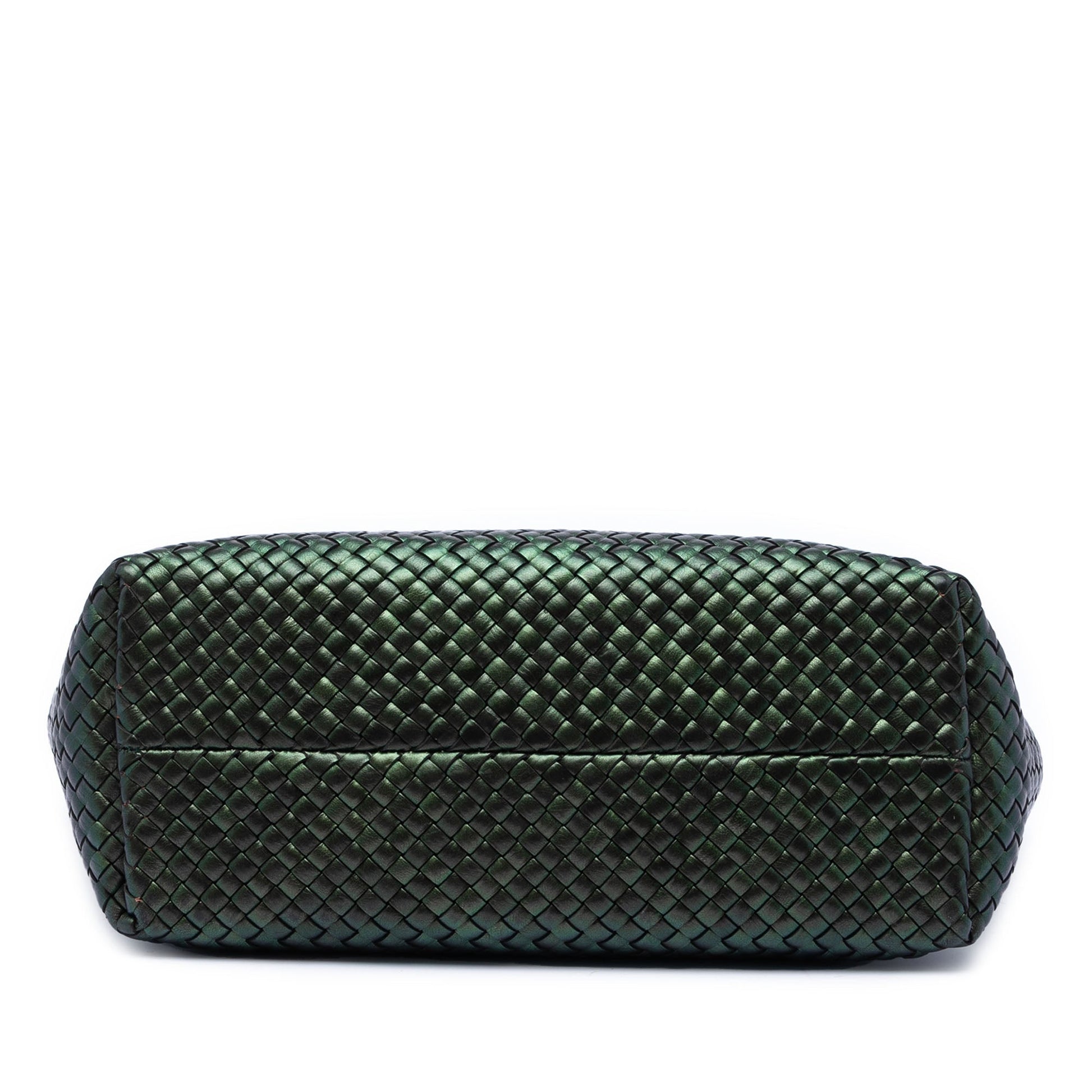 Bottega Veneta Medium Iridescent Nappa Intrecciato Cabat Tote