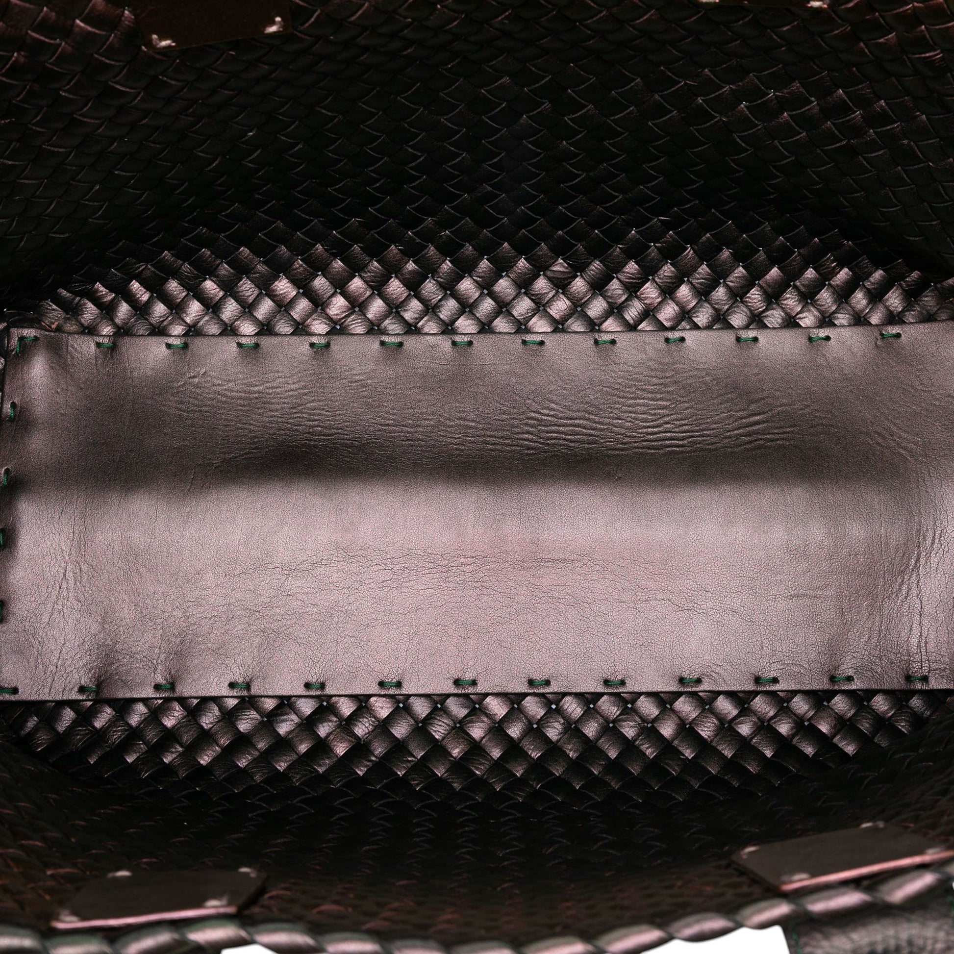 Bottega Veneta Medium Iridescent Nappa Intrecciato Cabat Tote