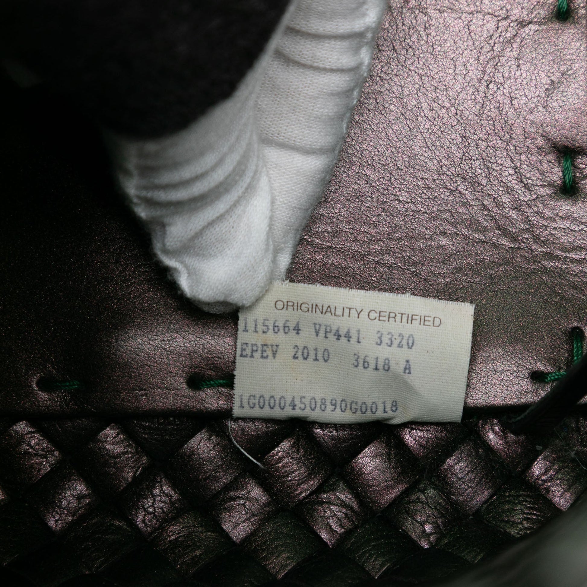 Bottega Veneta Medium Iridescent Nappa Intrecciato Cabat Tote