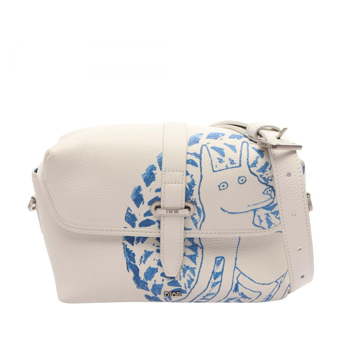 Dior Nel Leather Messenger Bag