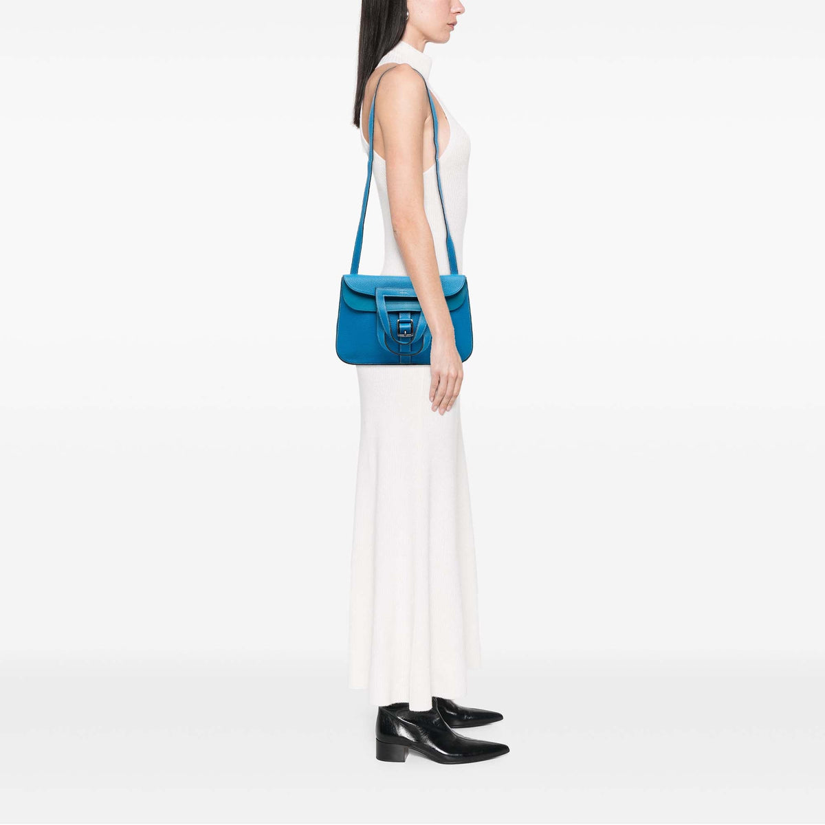 Hermès Clemence Halzan 31 — Blue