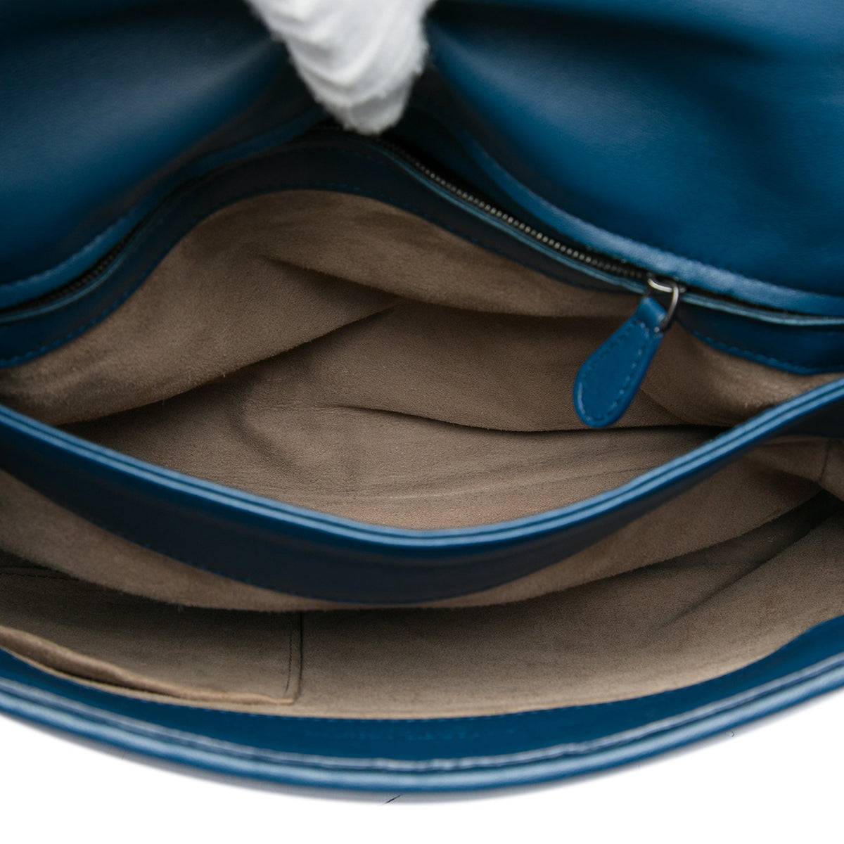 Bottega Veneta Medium Nappa Intrecciato Olimpia Shoulder Bag — Blue