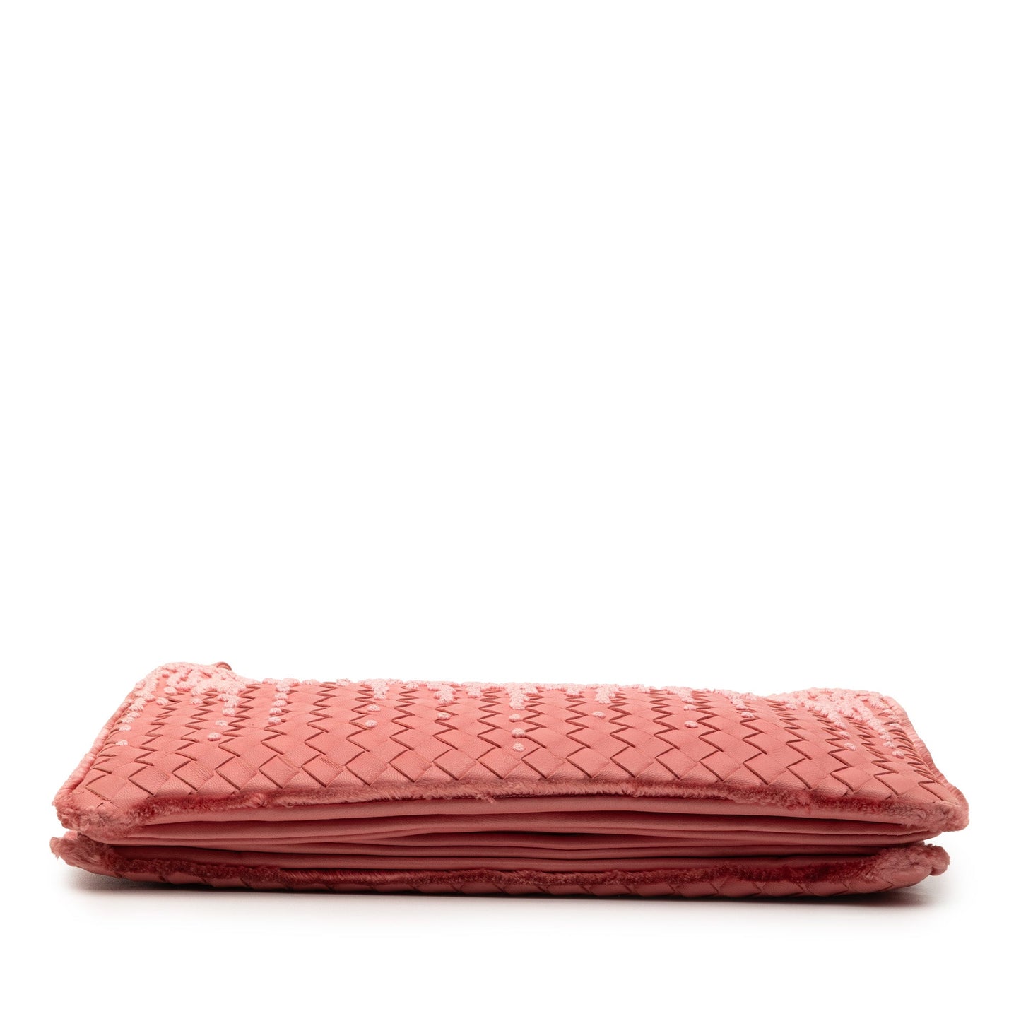 Bottega Veneta Nappa Intrecciato Embroidered Fold Over Crossbody
