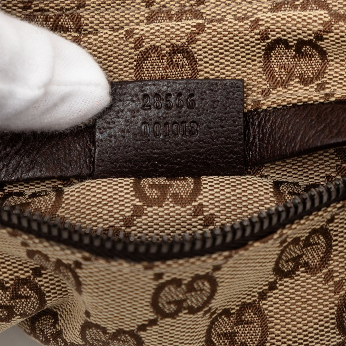 Gucci GG Canvas Double Pocket Belt Bag