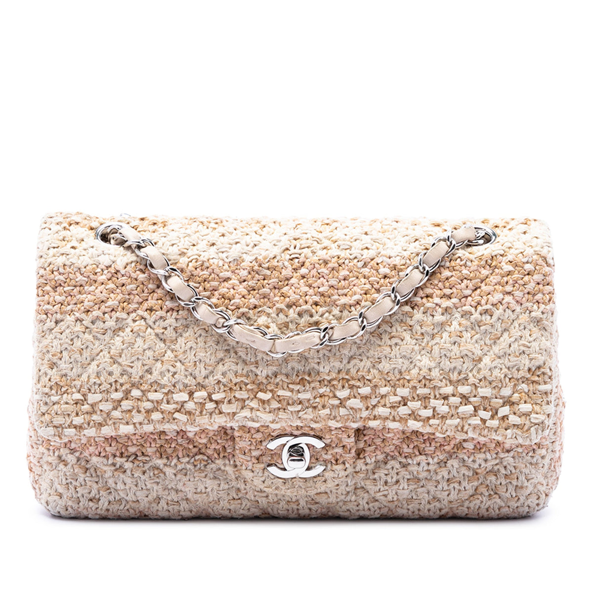 Chanel Medium Classic Tweed Double Flap