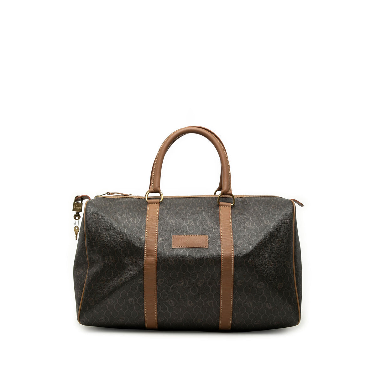 Dior Honeycomb Coated Canvas Boston Bag