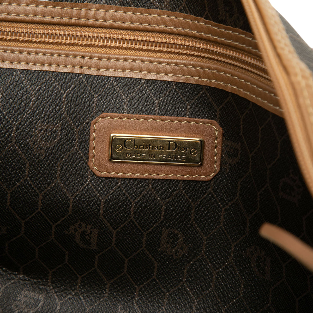 Dior Honeycomb Coated Canvas Boston Bag