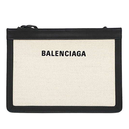 Balenciaga Canvas Navy Pochette Crossbody