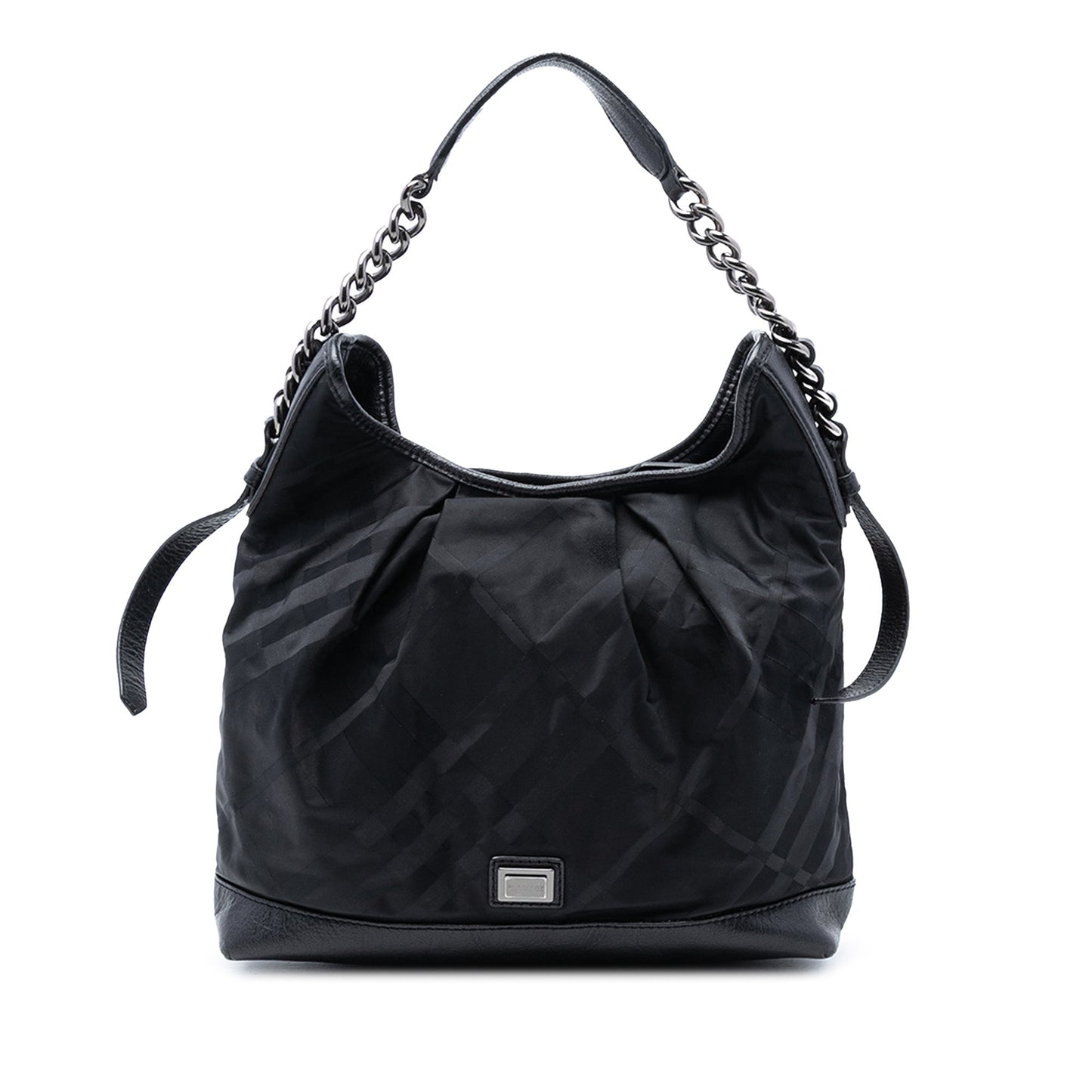 Burberry Tonal Check Nylon Shoulder Bag