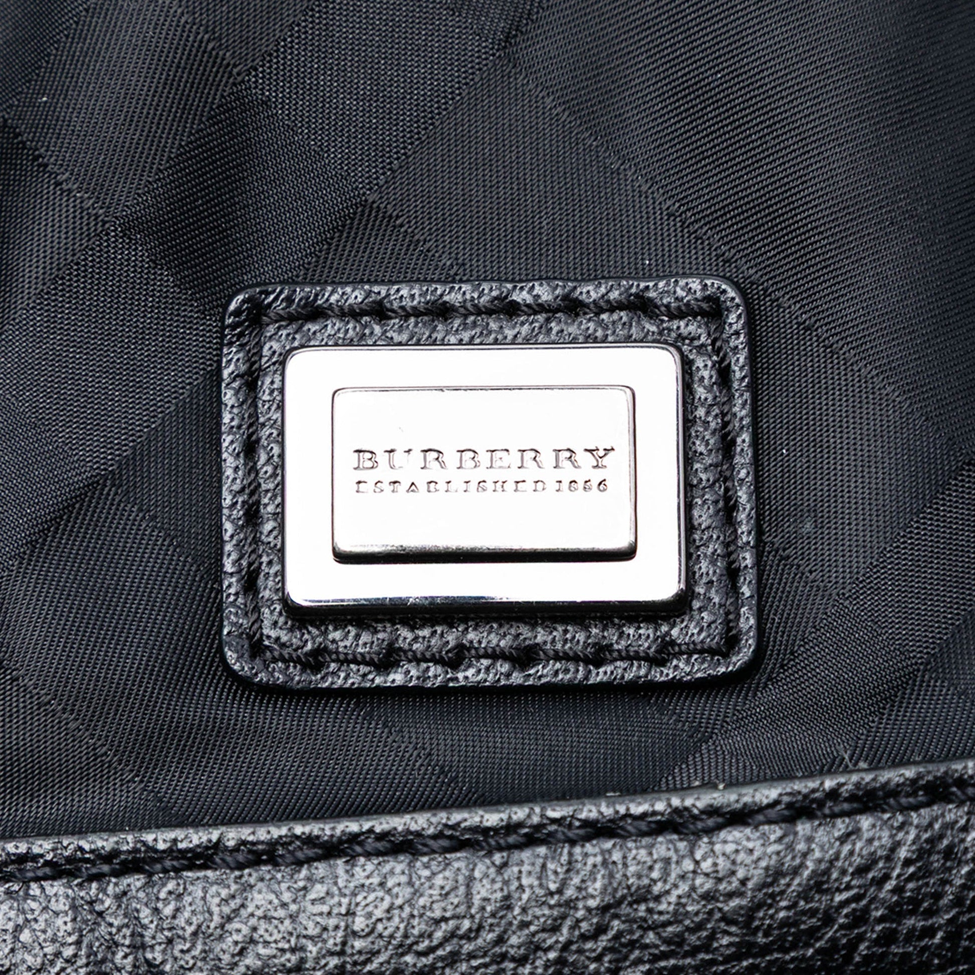 Burberry Tonal Check Nylon Shoulder Bag